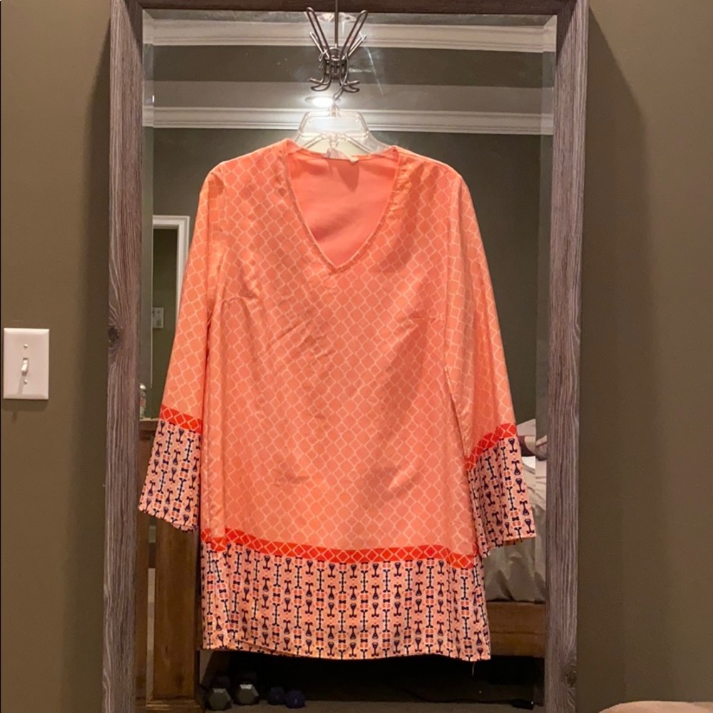Peach dress